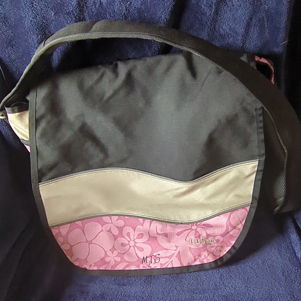 ll bean crossbody messenger bag Hawaiian print